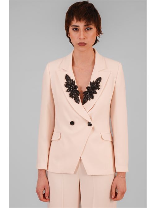 Giacca in crepe Manuela Riva | GC 04/0813VANIGLIA